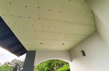 SUSPENDED CEILING ON THE BALCONY